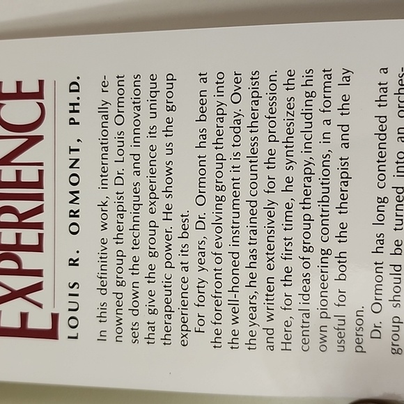 The‎ Group Therapy Experience by Louis Ormont Hardback - Picture 6 of 12